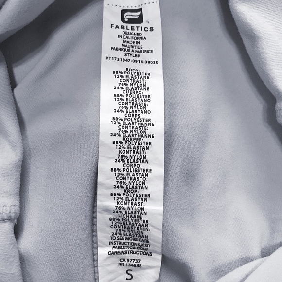 •FABLETICS• RARE High-Waisted Embroidered Legging - Picture 6 of 6